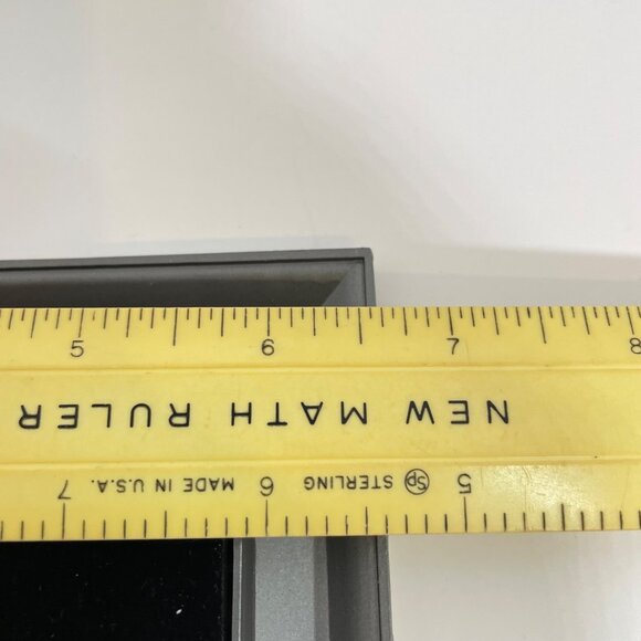 Silver Rose Border Square Picture Frame 5x5 Inches Metal Design With Beaded Edge - Picture 6 of 8